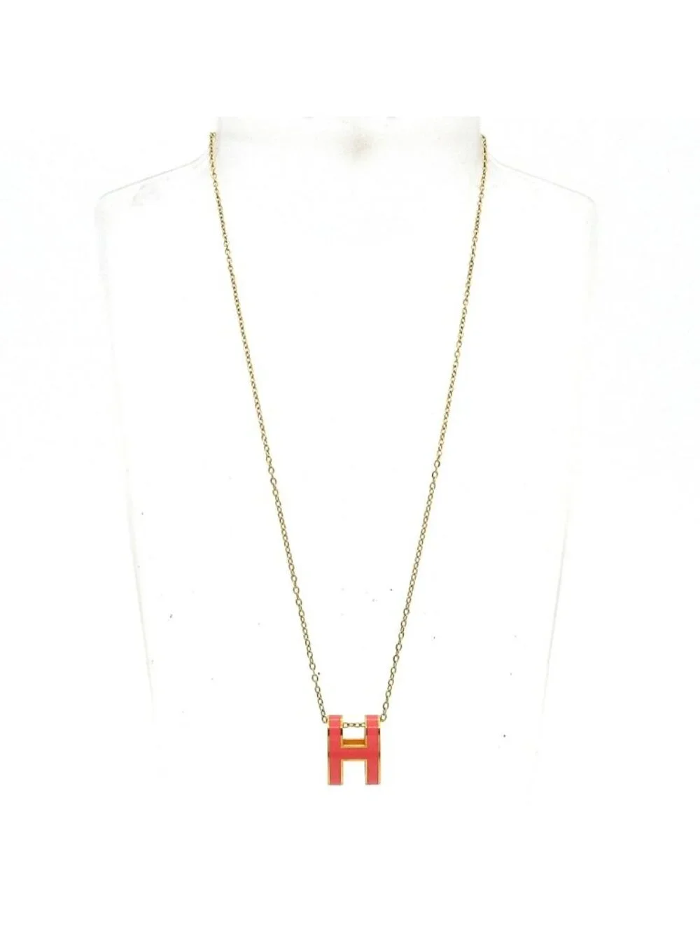 Hermes Necklace Pop Pink Gold